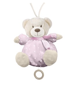 Peluche Musical Osito Rosa
