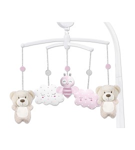 Carrusel musical Osito Rosa