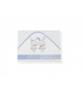 Bath Cape White Blue Password