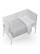 Cot Bed Wood + Set For Cot Bed With Duvet - Mod. Star Gray