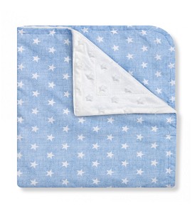 Manta Bebé Estrella Azul