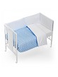 Cot Bed Wood + Set For Cot Bed With Duvet - Mod. Star Blue