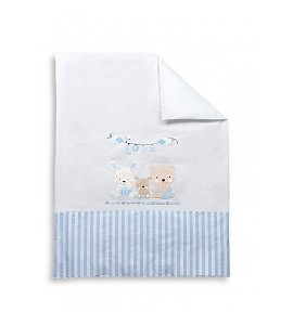 Funda Nórdica Cuna Love Azul