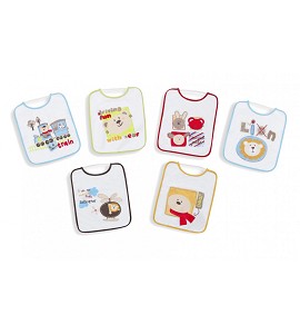 Bib With Rubber Collar 20X25