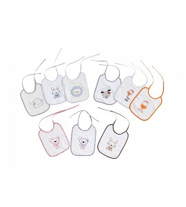 Pack 12 Baberos Rizo Blanco...