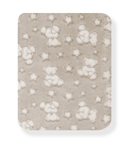 Baby Blanket Star Bear Beige