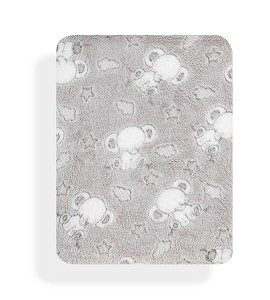 Manta Bebé Elefantitos Gris