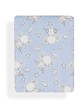 Blanket - 80 X 110 - Coral Flecce - Mod. Elefantitos - Blue