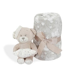 Set Teddy Bear +Blanket -...