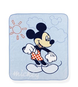 Manta Terciopelo Mickey Azul