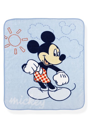 Manta Terciopelo Mickey Azul