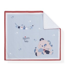 Receiving Blanket Friends Baby Blue