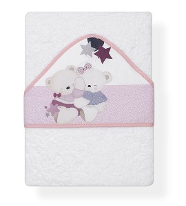 Bath Cape Embroidery White...