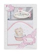 Bath Cape Bear Bathtub and Thermometer White Pink