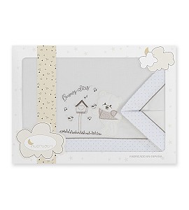 Sábanas Cuna Buenos Días Beige