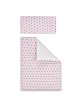 Co-Sleeping Crib In White Beech + Bedding + Garment + Mattress - Mod. Corona - Pink