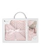 Bubble Blanket - 80 X 110 - Coral Flecce + Doudou 28X17 - Mod. Osito - Pink