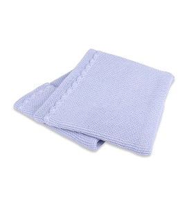 Basic Blanket Blue Cotton