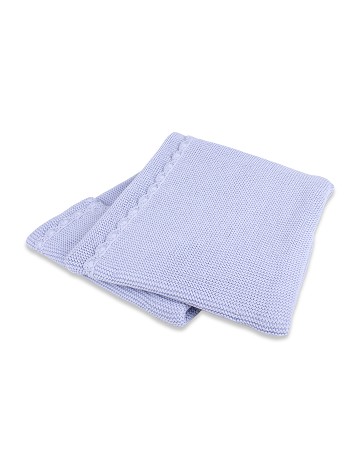 Basic Blanket Blue Cotton