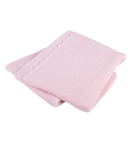 Basic Blanket Pink cotton