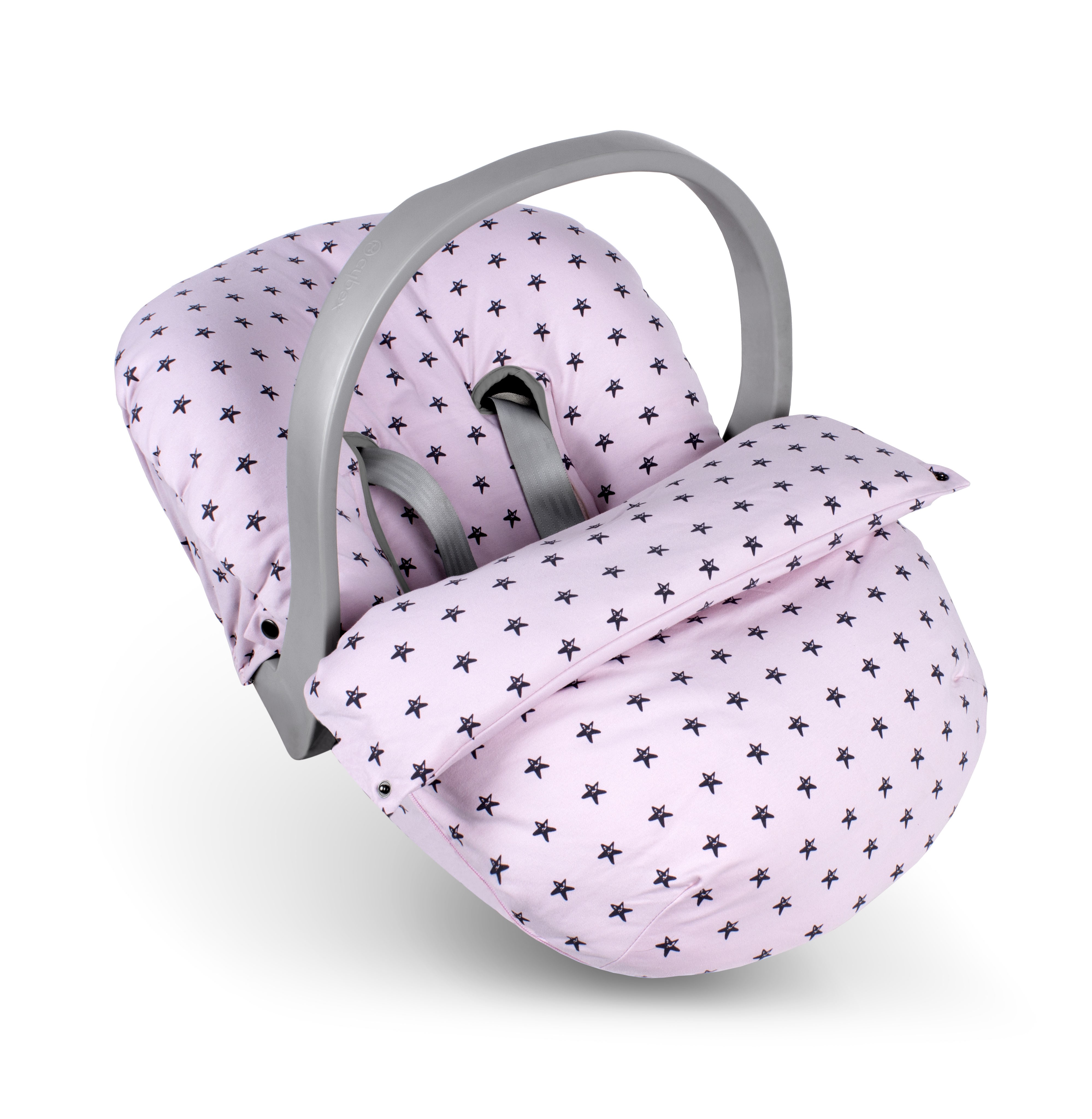 Coj/ín de Lactancia Desenfundable Estrellas Rosa-INTERBABY
