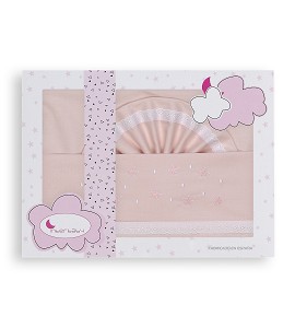Sábanas Cuna Estrellas Rosa