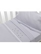 3 Pcs Bedding Cot 60X120(Sheet152X102+Fitted S.120X60X12+Case60X30)Cotton - Mod. Estrellas - Gray
