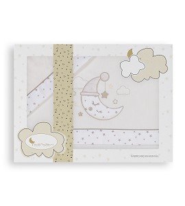 Sábanas Cuna Luna Gorro Beige