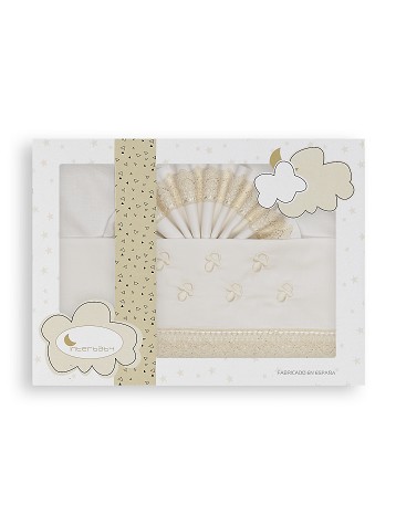 Sábanas Minicuna Chupetes Beige Sábanas bordadas para Sábanas Minicuna Chupetes Beige Sábanas bordadas para