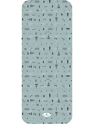 Cover For Pram 83X33 - Breathable/Cotton - Mod. Cactus - Gray