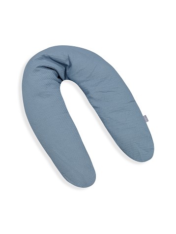 Xl - Breastfeeding Pillow - 190X65 Cms. Waffel Fabric - Mod. Astrid - Petrol