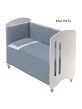 3 Pcs Set Cot Bed 60X120 (Quilt+Bumper+Pillow) - Cotton Waffel - Mod. Astrid - Petrol