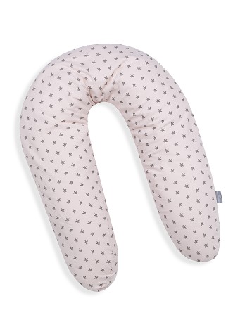 Xl - Breastfeeding Pillow - 190X65 Cms. Jersey Fabric - Mod. Love You - Pink