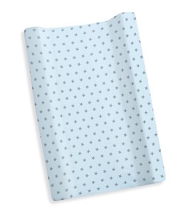 Cover For Changing Mattress - Jersey - Mod. Love You - Blue