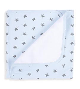 Don Algodón Receiving Blanket Love You Blue
