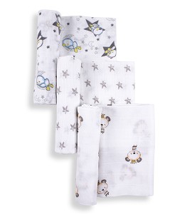 Pack 3 Gasas Gris 80x80 cm