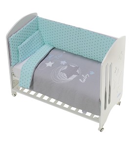 3 Pcs Set Cot Bed 60X120...
