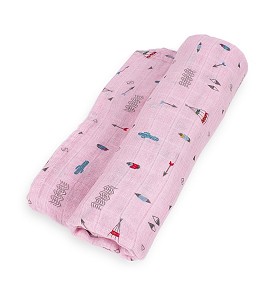 Muselina Tipi Oso Rosa