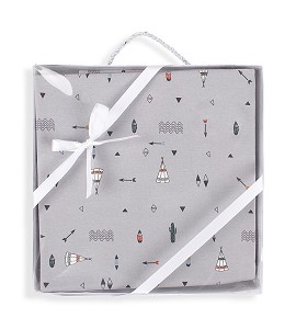 Receiving Blanket Tipi Bear Grey
