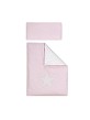 Cot Lovely Premium + Set Cot Bed 60X120 (Duvet Cover+Bumper+Pillow) - Cotton - Mod. Estrella - Pink