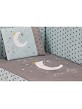Cot Lovely Premium + Set Cot Bed 60X120 (Quilt+Bumper+Pillow) - Cotton - Mod. Luna Universo - Green