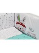 Cot Lovely Premium + Set Cot Bed 60X120 (Quilt+Bumper+Pillow) - Cotton - Mod. Tipi Oso - Green