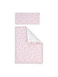 Cot Monet Premium + Set Cot Bed 60X120 (Duvet Cover+Bumper+Pillow) - Cotton - Mod. Corona - Pink