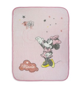 Manta Terciopelo Counting Sheep Minnie Pink