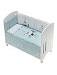 3 Pcs Set Cot Bed 60X120 (Quilt+Bumper+Pillow) - Cotton Jersey - Mod. Dakota - Green