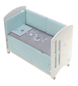 3 Pcs Set Cot Bed 60X120...
