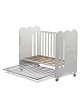 Cot Bed For Mattress 60X120 - Mod. Curve - White Color