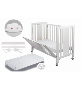 Moonet Premium co-sleeping Cradle with mattress and White Cloud night lamp Gift
