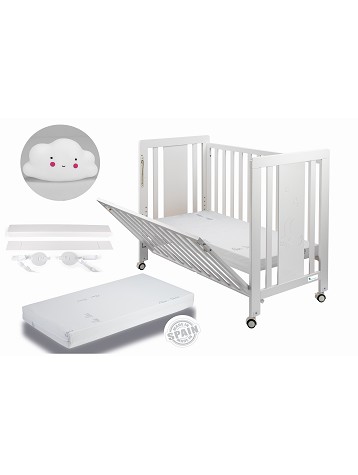 Moonet Premium co-sleeping Cradle with mattress and White Cloud night lamp Gift