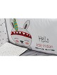 3 Pcs Set Cot Bed 60X120 (Quilt+Bumper+Pillow) - Jersey - Mod. Tipi Oso - Gray